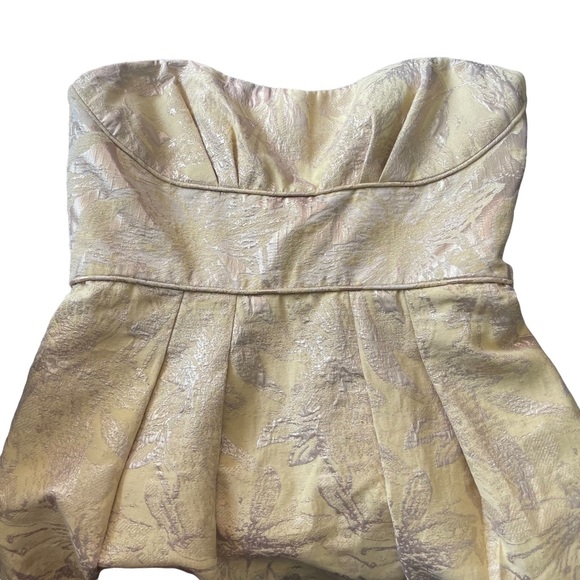 BCBG “Mabel” Strapless Jacquard Cocktail Dress - Picture 12 of 16